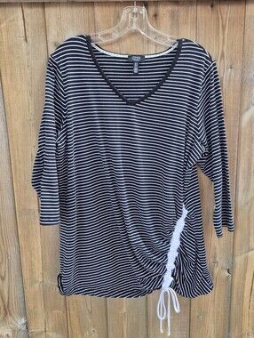 Jones New York Size 1x Top 3/4 Sleeve
